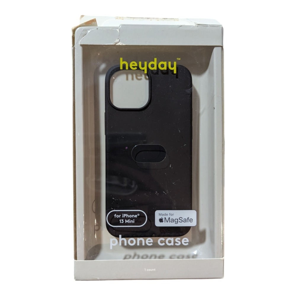 H5. Heyday MagSafe Phone Case for Apple iPhone 13‎ Mini - Black Cheetah